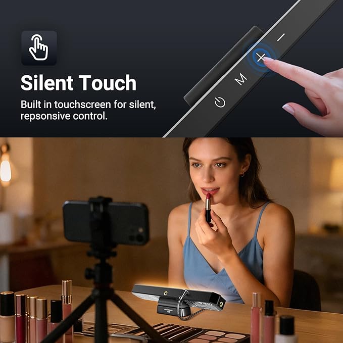 NEEWER Basics LED Chin Fill Lighting CRI95, 6W Bi Color Portable Desk Phone Selfie Photo Light, USB Powered for TikTok Streaming Laptop Video Conference Tripod Recording Travel Makeup, TL30B