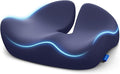 ZIKEE Pioneering Seat Cushion for Pressure Relief, Ergonomic Office Chair Cushion for Coccyx, Back & Lumbar Support, High-Density Memory Foam Car Seat Cushion with Anti-Slip Base