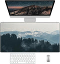Forest Desk Pad Protector, Stitched Edges Mouse Pad, Large Office Desk Mat, Non-Slip Desk Blotter, Laptop Desk Pad, Desk Writing Pad for Office and Home (31.5" x 15.7")