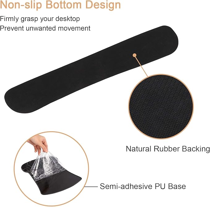 iCasso Ergonomic Mouse Pad with Wrist Rest, Keyboard Wrist Rest Mouse Wrist Rest, Made of Memory Foam, Easy Typing and Relieve Wrist Pain for Computer Keyboard Office (A-Honeycomb)