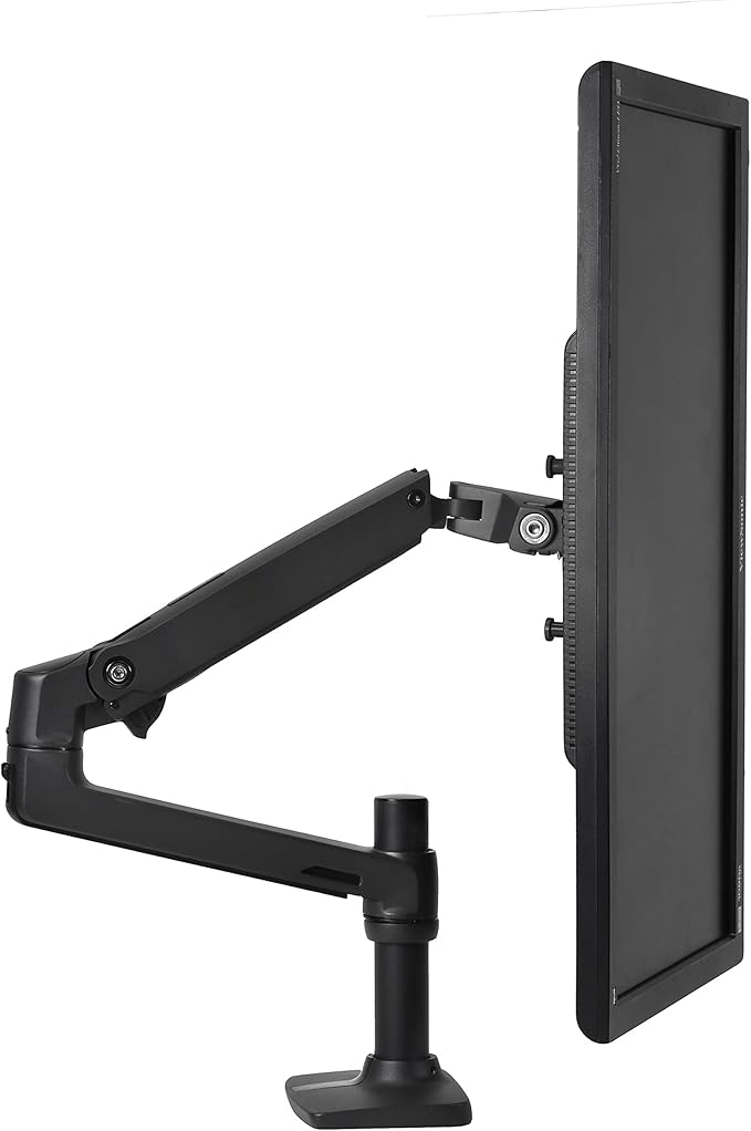 Ergotron – LX Monitor Arm, Single Monitor Desk Mount – fits Flat Curved Ultrawide Computer Monitors up to 34 Inches, 7 to 25 lbs, VESA 75x75mm or 100x100mm – Matte Black