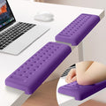 L-Shaped Desk Elbow Pad for Desk, 2-Pack Memory Foam Elbow Rest for Desk Edge Cushion, Non-Slip Ergonomic Arm Rest for Wrist, Palm & Forearm Support, Office Home, Separate Design, Purple