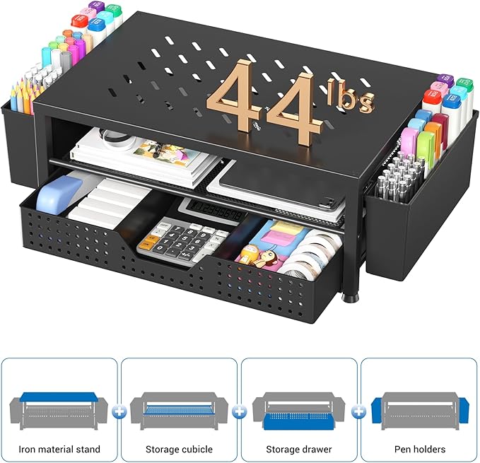 OPNICE Laptop Stand Desk Organizer – Black