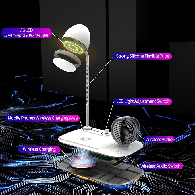 3 in 1 Multifunctional Led Desk Lamp