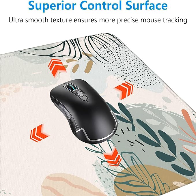 Abstract Boho Desk Mat Gaming Mouse Pad Green Pink XL Mouse Pad Large Mousepad Extended Laptop Keyboard Mat Gaming Desk Pad Mouse Mat Office Computer Keyboard Laptop Home 31.5"x11.8"