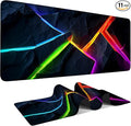 Energy Bar Extended Gaming Mouse Pad 35.4x15.7Inch Large Desk Mat Anti-Slip Rubber Base & Durable Stitched Edges for Gamers Smooth Mouse Writing Surface for Desk Office/Home