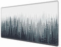 36x24 Mouse Pad Misty Forest Desk Mat Large Mousepad Gaming Giant Mouse Mat Huge Oversized Desk Pad XXXL Computer Mat for Office Work Women