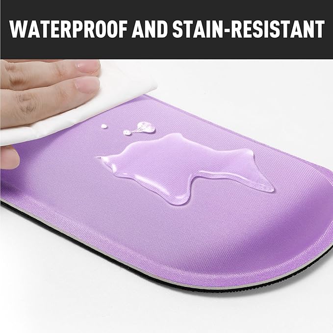 Gimars Upgrade Enlarge Silky Gel Memory Foam Keyboard Wrist Rest, Wrist Rest for Computer Keyboard, Ergonomic Mouse pad Rests for Typing, Wrist Support for Office, Gaming, Purple Gradient