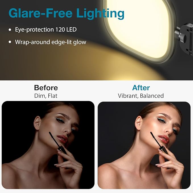 InnoGear Video Conference Light for Computer, 120 LED Streaming Light On-Camera Video Lights for Monitor Camera Lighting Selfie Zoom Lights with 5 Modes for Laptop Webcam Podcast Recording
