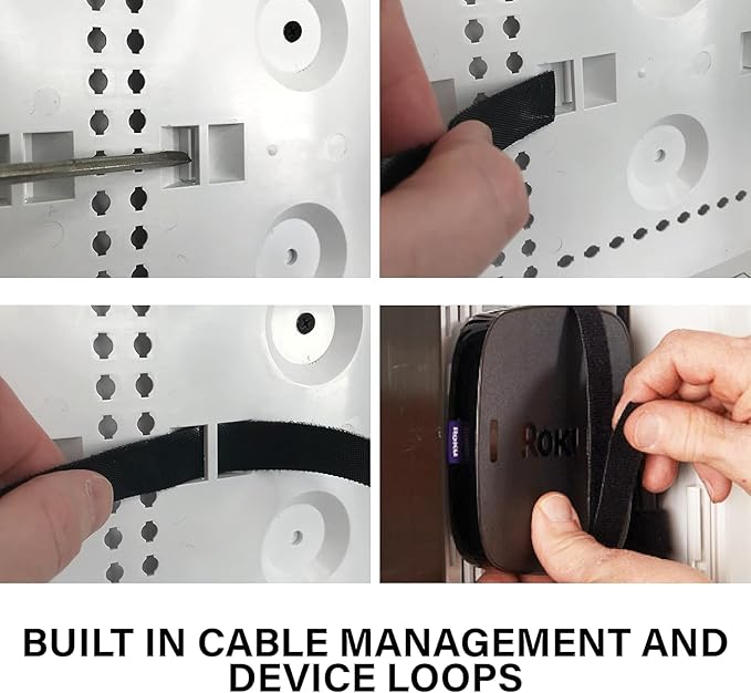 Legrand - OnQ 9" In-Wall Media Box For Device & Cable Management - Structured Wiring Enclosure With Customizable Knockouts - Includes Removable Mounting Plate For Maximum Capacity - White, ENP0905NAV1