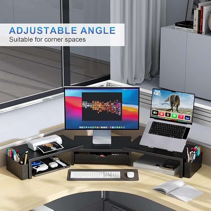 gianotter Computer Monitor Stand Riser – Black