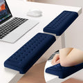 L-Shaped Desk Elbow Pad for Desk, 2-Pack Memory Foam Elbow Rest for Desk Edge Cushion, Non-Slip Ergonomic Arm Rest for Wrist, Palm & Forearm Support, Office Home, Separate Design, Dark Blue