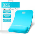 BLACK+DECKER Ergonomic Mouse Pad Wrist Support - Comfortable Mouse Pad Wrist Rest - Wrist Relief Gel Mousepad - Non-Slip Base Aesthetic Mousepad for Gaming, Home, Office - Perfect for Computer, Laptop