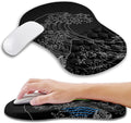 Ergonomic Mouse Pad Wrist Support with Memory Foam Massage Bulge, Carpal Tunnel Mousepad Wrist Rest for Mouse(12x8 inch, Sea Wave)