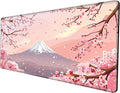 Gaming Mouse Pad 24x48 Desk Mat Large Mousepad Cherry Blossom Desk Pad Giant Full Mouse Mat XXXL Computer Mat for Protector Desktop Wireless