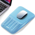 Vaydeer Ergonomic Mouse Pad with Wrist Rest – Memory Foam Mouse Pad with Wrist Support & Massage Bulge, Non-Slip PU Base, Relieves Carpal Tunnel Pain – Ideal Mouse Wrist Rest for Office & Home (Blue)