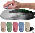 Ergonomic Raised Mouse Pad Wrist Support with Bilateral Slope Memory Foam Mousepad for Wrist Rest and Carpal Tunnel Support 11.8x7.9〃Forest