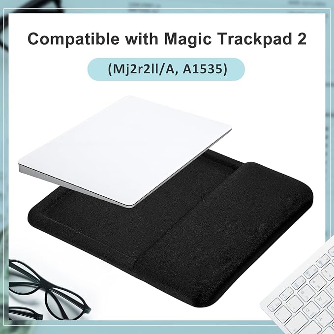 Weewooday Keyboard Wrist Rest for Pad Wrist Rest Stand Compatible with Wireless Keyboard with Numeric Keypad for Easy Typing(Compatible with Magic Trackpad 2, MJ2R2LL/A, A1535)