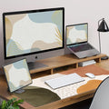 HAOCOO Boho Desk Mat, Computer Desk Pad, Large Mouse Pad for Desk, XXL Gaming Mousepad Cute for Desktop with Non-Slip Base, Waterproof Laptop Keyboard Mat for Office Home, Brown Beige