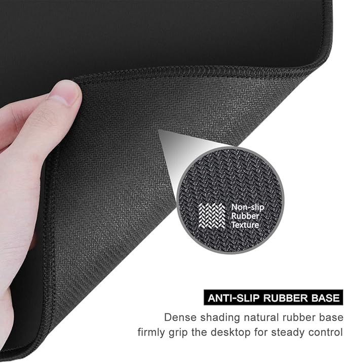 Auhoahsil Desk Mat, Ultra Large Mouse Pad, XXL Gaming Mousepad, Pretty Desk Pad, Big Extended Full Size Desktop Desk Matt for Keyboard, Laptop & Computer, 35.5 x 15.7 in, Green Marble