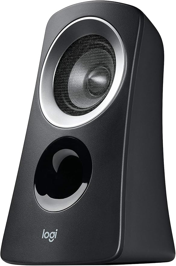 Logitech Z313 2.1 Multimedia Speaker System with Subwoofer, Full Range Audio, 50 Watts Peak Power, Strong Bass, 3.5mm Audio Inputs, PC/PS4/Xbox/TV/Smartphone/Tablet/Music Player - Black