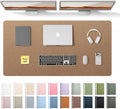 YSAGi Leather Desk Pad Protector, Office Desk Mat, Large Mouse Pad, Non-Slip PU Leather Desk Blotter, Laptop Desk Pad, Waterproof Desk Writing Pad for Office and Home (Bronze, 47.2" x 23.6")