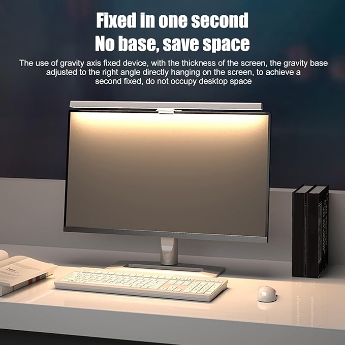 Monitor Light Bar, LED Lights for Monitor, Computer Monitor Lamp for Ensuring A Personalized and Comfortable Working Environment (Black)