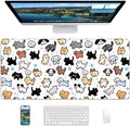 XL Gaming Mouse Pad, 31.5x15.7'' Large Desk Mat with Anti-Slip Rubber Base & Stitched Edges for Gaming, Office, Home, Cute Animals
