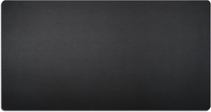 Nekmit Leather Desk Blotter Pad 34 x 17 Inches, Flat, Non-Slip, Waterproof, Black