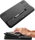 Vaydeer Wrist Rest with Keyboard Stand, Computer Wrist Support Pad, Ergonomic Keyboard Riser Holder Lift Tray with Wrist Pad, Soft Memory Foam Desk Cushion, Palm Hand Typing for Office Home Gift-Black