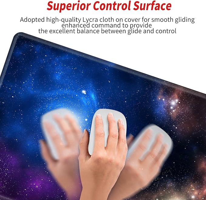 Galaxy Desk Mat 36x24 Mouse Pad Gaming Mousepad Large Giant Desk Pad XXXL Mouse Mat Huge Oversized Computer Mat for Wireless Mouse Home Work Office
