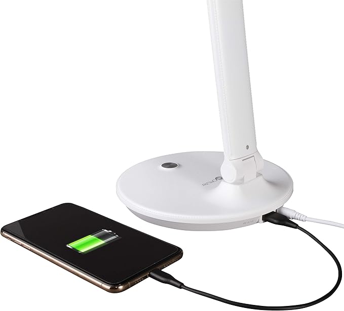 OttLite Emerge LED Desk Lamp with 2.1A USB Charging Port