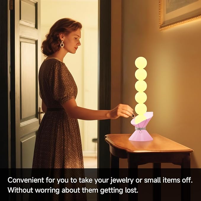 Table Lamp, LED Desk Lights with Touch Control, Color Changing Stepless Dimmable Bedside Lamp, App & Remote Operation, Bottom Tray Storage, Decorative Mood Lighting for Home, Party