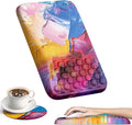 Ospelelf Mouse Pad with Wrist Rest Ergonomic Comfortable Wrist Support Mousepad for Computer Multicolored