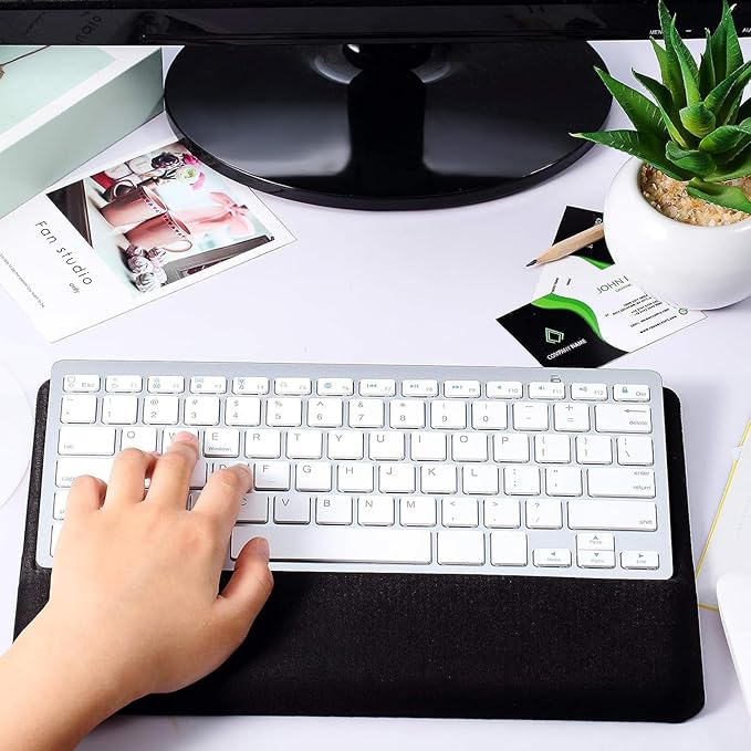 Weewooday Keyboard Wrist Rest for Pad Wrist Rest Stand Compatible with Wireless Keyboard with Numeric Keypad for Easy Typing(Compatible with Magic Keyboard 2, MLA22LL/A)