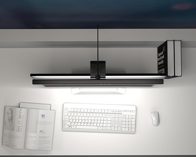 BY-J Monitor Light Bar, Fit for Flat Monitor, Eye-Care USB Reading LED Task Lamp with Touch Control, No Screen Glare Dimmable Desk Lamp Computer Monitor Light Bar for Screen Home Office