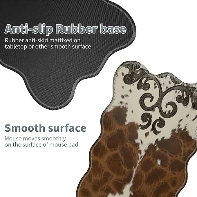 Art Leopard Large Gaming Mouse Pad Plus a Coaster, 31.5 x 11.8 inches Desk Mat Extended XL Mousepad with Stitched Edge Non-Slip Rubber, Desk Pad Computer Mouse Mat for Home Office