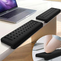 L-Shaped Desk Edge Cushion, 2 PCS Elbow Rest for Desk with Ergonomic Support, Memory Foam Elbow Pad & Arm Rest for Palm, Wrist & Forearm, Non-Slip & Separate Design, Office & Home, Black
