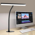 LED Desk Lamp for Home Office, 360° Flexible Gooseneck Desk Light with 3 Color Modes & 10 Brightness, Eye-Caring Adjustable Task Light for for Piano, Computer, Workbench, 10W, 1000LM (Black)