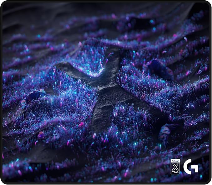Logitech G640 SE Large Cloth Gaming Mouse Pad, Optimized for Gaming Sensors, Moderate Surface Friction, Non-Slip Mouse Mat - 10th Anniversary