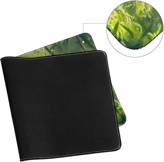 Large Ergonomic Gaming Mouse Pad Panda Joy - Adorable Baby Panda Theme with Non-Slip Base Water-Resistant Surface and Stitched Edges 30x60cm