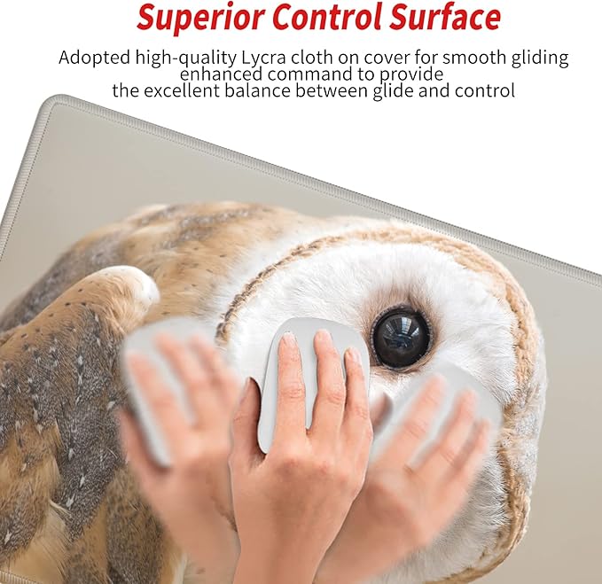 Large Mouse Pad 24x12 inch Desk Mats on Top of Desks Pad Gaming Mousepad Owl Long Extended Desk Protector Mat Big Laptop Mat for Wireless Mouse Non Slip Work Computer