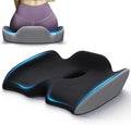 Benazcap Large Ergonomic Seat Cushion for Office Chair, Coccyx & Lumbar Support Pillow, Memory Foam Seat Cushions for Office Chairs