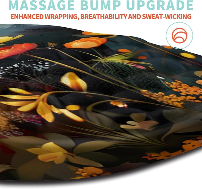 Ergonomic Mouse Pad Wrist Support with Memory Foam Massage Bulge, Carpal Tunnel Mousepad Wrist Rest for Mouse(12x8 inch, Midnight Forest)