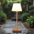 LED Cordless Table Lamp, 4000mAh Portable Rechargeable Battery Powered Dimmable Outdoor Waterproof Table Light, Touch Night Light for Bedroom, Bathroom, Restaurant, Garden 14.5"