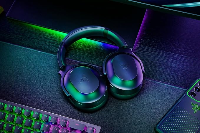 Razer Barracuda Pro Wireless Gaming Headset (PC, PlayStation, Switch 2, iPhone, Smartphones): Hybrid ANC - 2.4GHz Wireless + Bluetooth - THX AAA - 50mm Drivers - Integrated Mic - 40 Hr Battery - Black