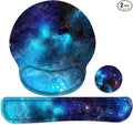 Keyboard Wrist Rest and Mouse Pad, Ergonomic Memory Foam Mouse Pad Wrist Support, Non-Slip Mouse Pad and Keyboard Wrist Support, Comfortable Mousepad with Wrist Rest for Game, Office