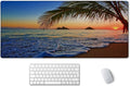 SSOIU Extended Gaming Mouse Pad - Non-Slip Water-Resistant Rubber Base Computer Keyboard Mouse Mat, 35.5 x 15.7-inch XX-Large Desk Mat, Ideal Partner for Work & Game, Pacific Sunrise at Lanikai Beach