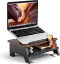 2-Tier Laptop Stand,Adjustable Riser,Desk Organizer Accessories Ventilated Cooling Ergonomic Computer Holder 10-15.6" Notebook,Desktop Storage Compatible with MacBook,Dell,HP,Lenovo