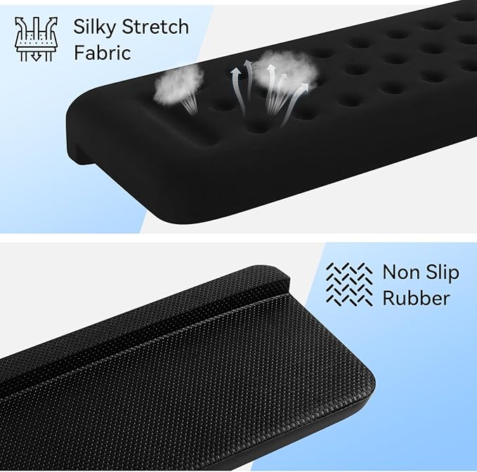 L-Shaped Desk Elbow Pad for Desk, 2-Pack Memory Foam Elbow Rest for Desk Edge Cushion, Non-Slip Ergonomic Arm Rest for Wrist, Palm & Forearm Support, Office Home, Separate Design, Black